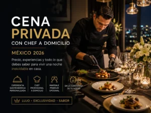 Cena Privada con Chef a Domicilio en Mexico 2026: Como Contratar, Cuanto Cuesta y que Esperar de una Experiencia Gastronomica de Alto Nivel