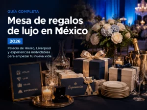 Mesa de regalos de lujo en Mexico 2026: Palacio de Hierro vs Liverpool y experiencias premium